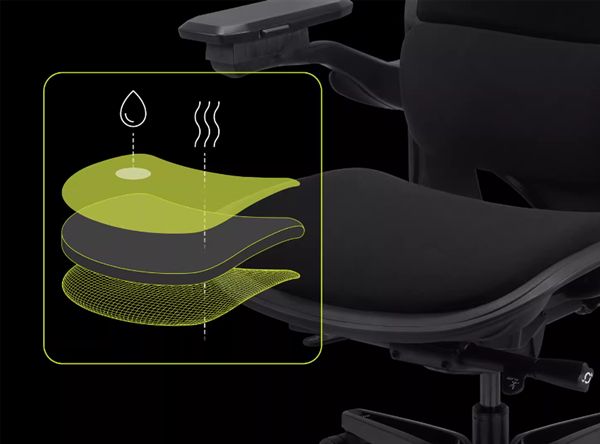 2499元:人体工学设计 4D可调节扶手瓦力娱乐棋牌微星MAG A10电竞椅首发(图4) 2499元:人体工学设计 4D可调节扶手瓦力娱乐棋牌微星MAG A10电竞椅首发(图4)